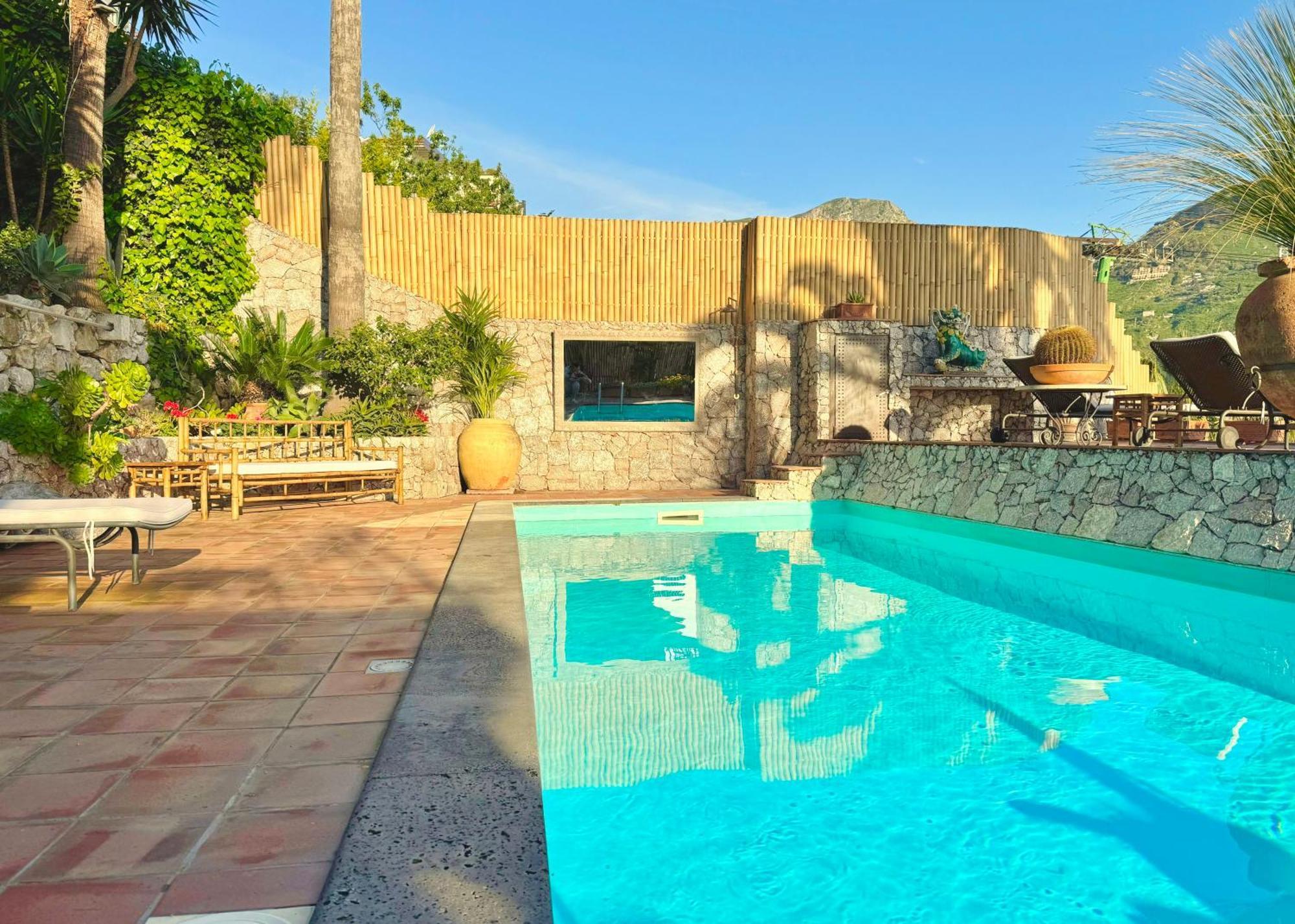Villa Lou Taormina Private Villa With Panoramic Sea View Pool Zewnętrze zdjęcie