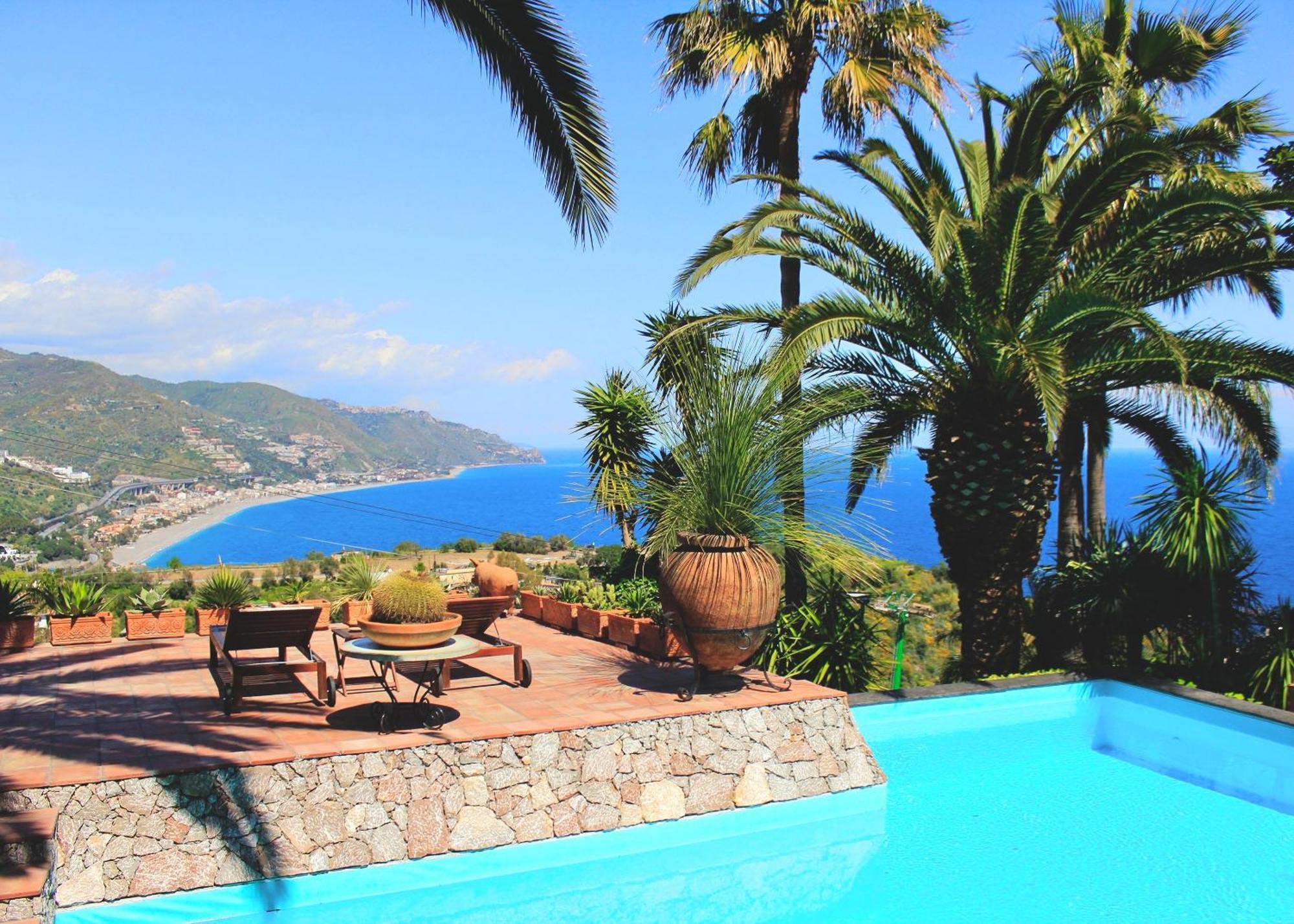 Villa Lou Taormina Private Villa With Panoramic Sea View Pool Zewnętrze zdjęcie